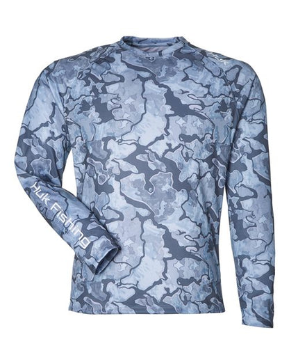HUK Unisex LoPro Camo Long Sleeve T-Shirt - H12L003 - EMBROIDERED