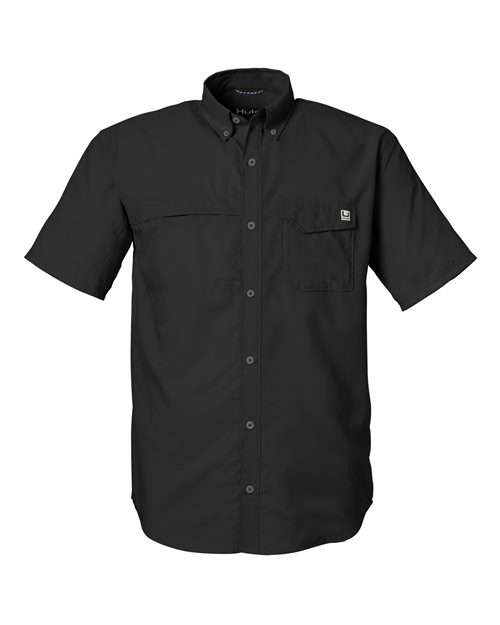 HUK Men's Tide Point Short Sleeve Shirt - H150171 - EMBROIDERED
