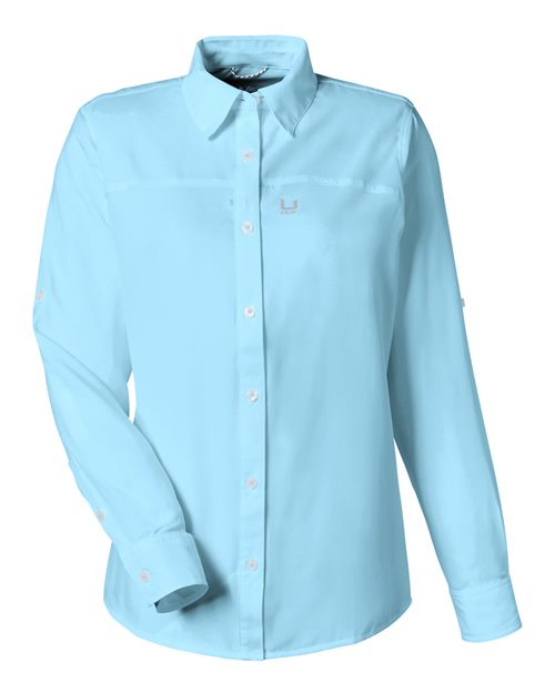 HUK Women's Tide Point Shirt - H615006 - EMBROIDERED