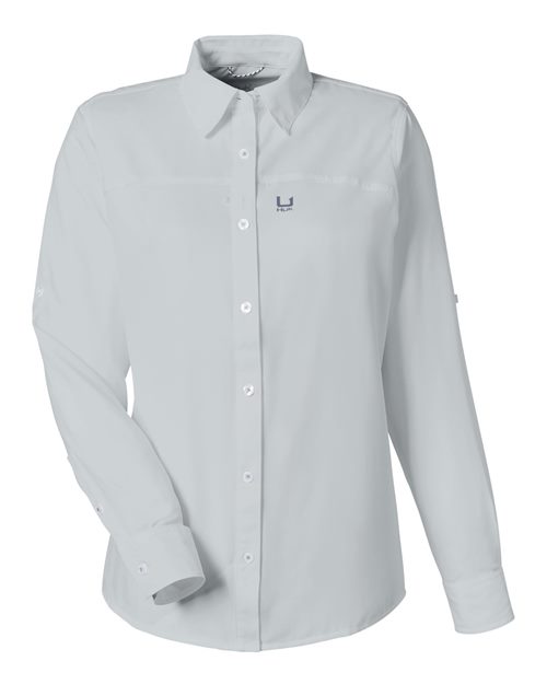 HUK Women's Tide Point Shirt - H615006 - EMBROIDERED