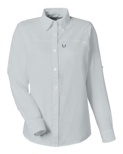 HUK Women's Tide Point Shirt - H615006 - EMBROIDERED
