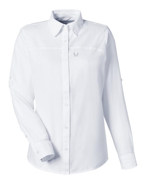 HUK Women's Tide Point Shirt - H615006 - EMBROIDERED