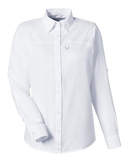 HUK Women's Tide Point Shirt - H615006 - EMBROIDERED