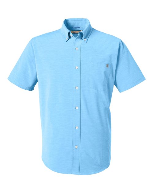 HUK Men's Kona Short Sleeve Solid Shirt - H150154 - EMBROIDERED