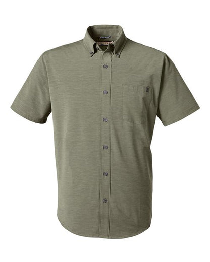 HUK Men's Kona Short Sleeve Solid Shirt - H150154 - EMBROIDERED