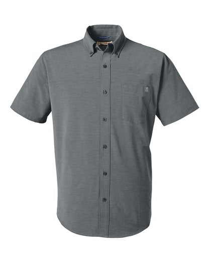 HUK Men's Kona Short Sleeve Solid Shirt - H150154 - EMBROIDERED