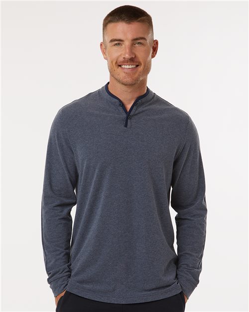 Adidas. Men's Henley Long Sleeve T-Shirt. A597