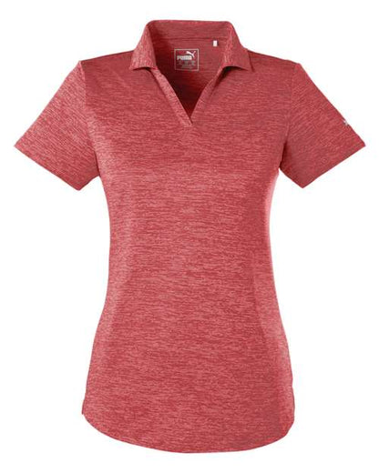 Puma Golf Women's Icon Heather Polo - 596802 - EMBROIDERED