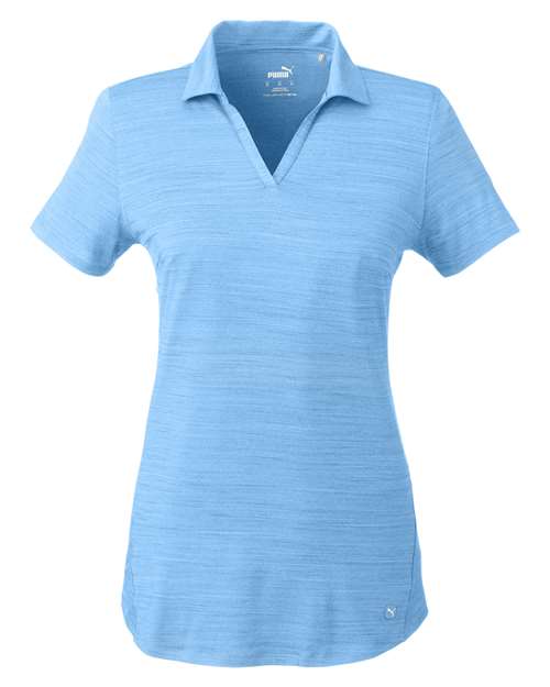 Puma Golf Women's Cloudspun Free V-neck Polo - 597695 - EMBROIDERED