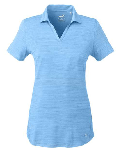 Puma Golf Women's Cloudspun Free V-neck Polo - 597695 - EMBROIDERED