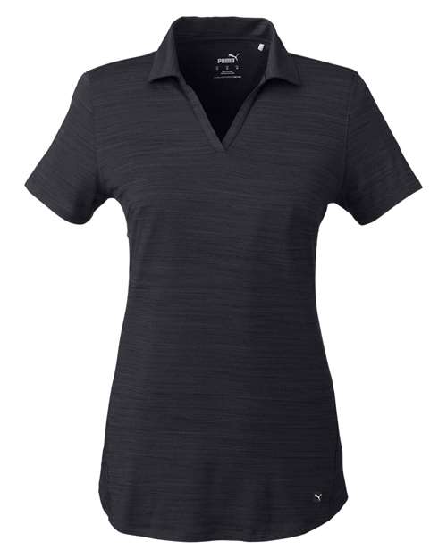 Puma Golf Women's Cloudspun Free V-neck Polo - 597695 - EMBROIDERED