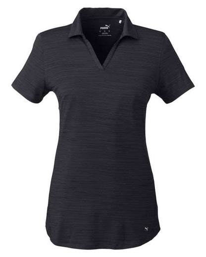 Puma Golf Women's Cloudspun Free V-neck Polo - 597695 - EMBROIDERED