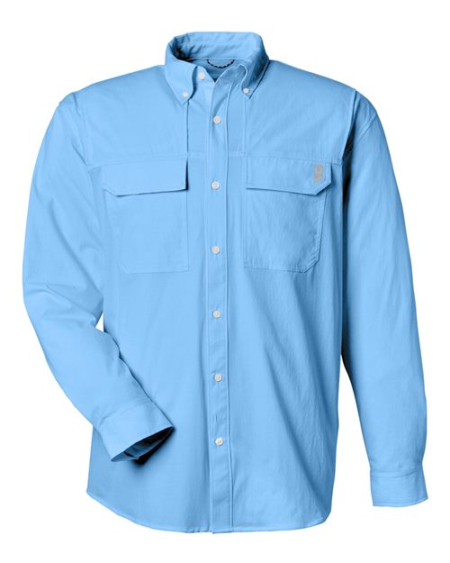 HUK Men's Creekbed Pocket Fishing Shirt - H150184 - EMBROIDERED