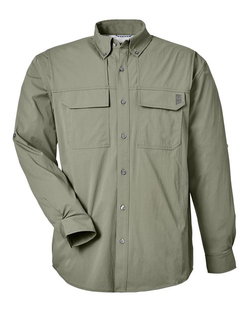 HUK Men's Creekbed Pocket Fishing Shirt - H150184 - EMBROIDERED