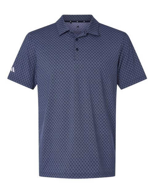 Adidas Men's 4-Way Stretch Printed Polo - A716 - EMBROIDERED