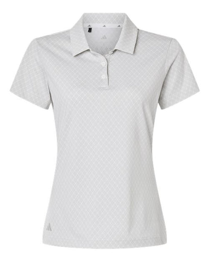 Adidas Women's 4-Way Stretch Printed Polo - A717 - EMBROIDERED