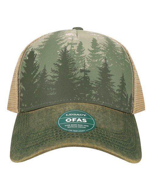 LEGACY Old Favorite Five-Panel Trucker Cap - OFAFP - EMBROIDERED