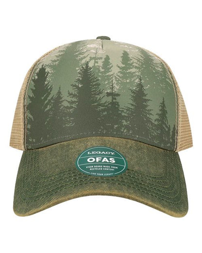 LEGACY Old Favorite Five-Panel Trucker Cap - OFAFP - EMBROIDERED