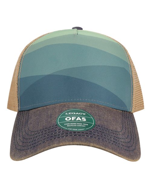 LEGACY Old Favorite Five-Panel Trucker Cap - OFAFP - EMBROIDERED