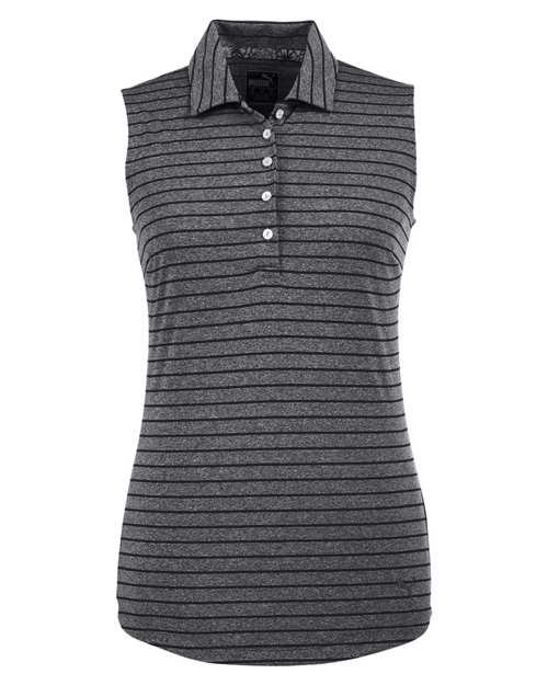 Puma Golf. Women's Rotation Stripe Sleeveless Polo. 597222
