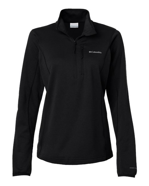 Columbia Women's Essential Hike™ Grid Fleece Half-Zip Pullover - 213624 - EMBROIDERED