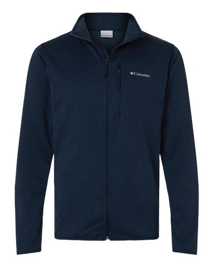 Columbia Men's Essential Hike™ Grid Fleece Full-Zip - 213684 - EMBROIDERED