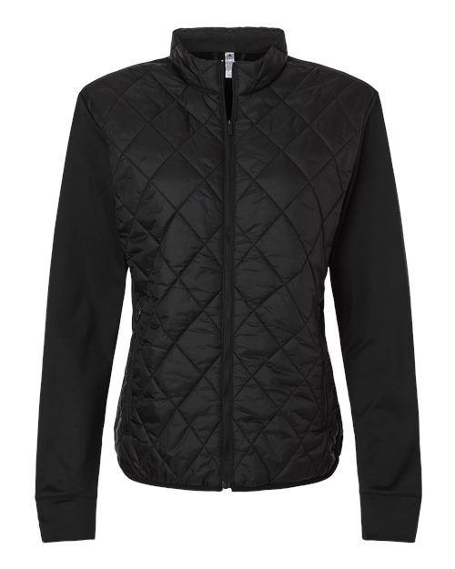 Adidas Women's Ultimate Quilted Full-Zip Jacket - A1009 - EMBROIDERED