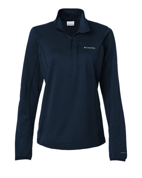 Columbia Women's Essential Hike™ Grid Fleece Half-Zip Pullover - 213624 - EMBROIDERED