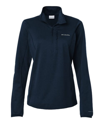 Columbia Women's Essential Hike™ Grid Fleece Half-Zip Pullover - 213624 - EMBROIDERED