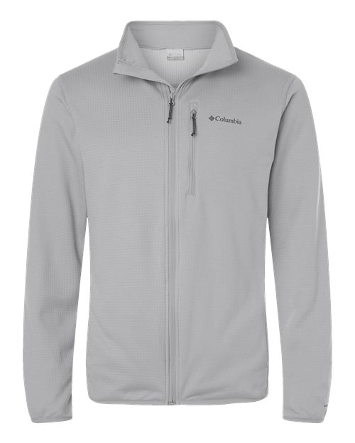 Columbia Men's Essential Hike™ Grid Fleece Full-Zip - 213684 - EMBROIDERED