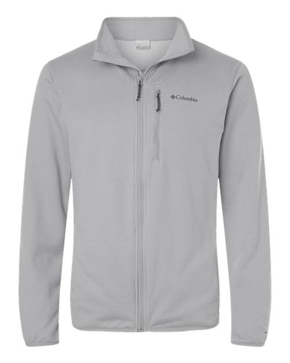 Columbia Men's Essential Hike™ Grid Fleece Full-Zip - 213684 - EMBROIDERED