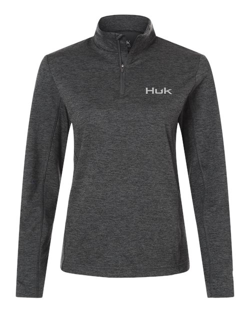 HUK Women's Coldfront+ Quarter-Zip Pullover - H6130024 - EMBROIDERED