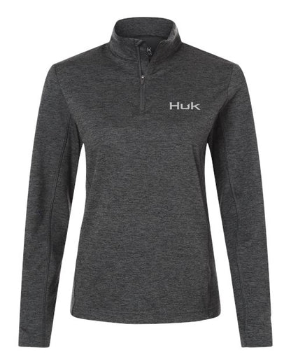 HUK Women's Coldfront+ Quarter-Zip Pullover - H6130024 - EMBROIDERED