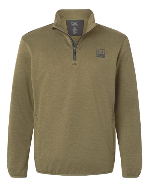 HUK Men's Coldfront+ Quarter-Zip Pullover - H130098 - EMBROIDERED