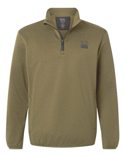 HUK Men's Coldfront+ Quarter-Zip Pullover - H130098 - EMBROIDERED