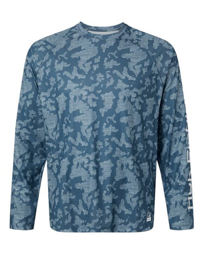 HUK Men's Lopro Running Lakes Long Sleeve T-Shirt - H12L0017 - EMBROIDERED