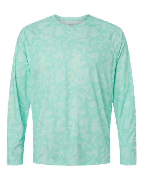 HUK Men's Lopro Running Lakes Long Sleeve T-Shirt - H12L0017 - EMBROIDERED