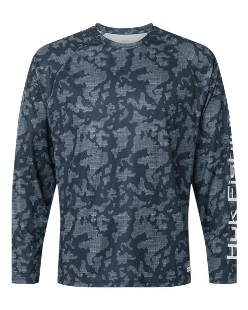 HUK Men's Lopro Running Lakes Long Sleeve T-Shirt - H12L0017 - EMBROIDERED