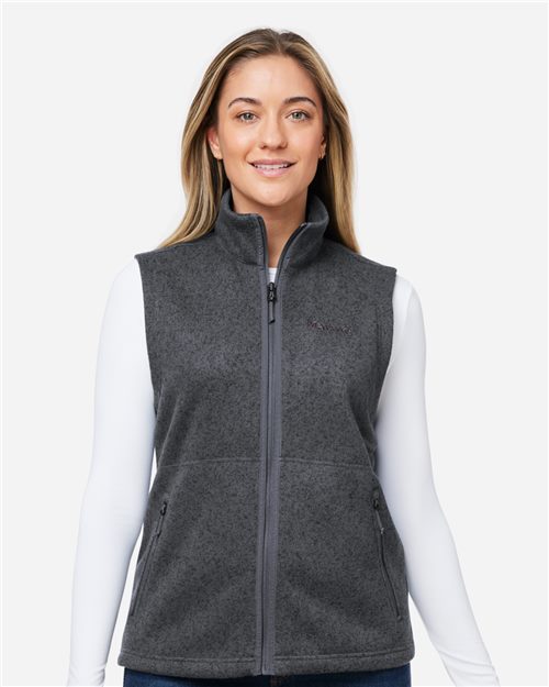 Marmot Women's Drop Line Fleece Vest - M16251 - EMBROIDERED