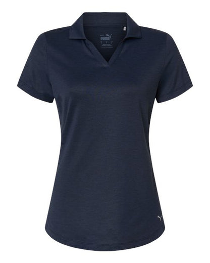 Puma Golf Womens Icon Heather Polo - 631051 - EMBROIDERED