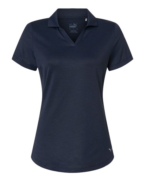 Puma Golf Womens Icon Heather Polo - 631051 - EMBROIDERED