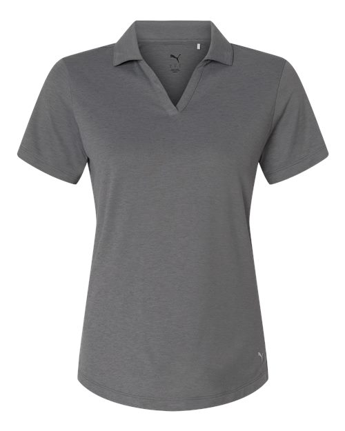 Puma Golf Womens Icon Heather Polo - 631051 - EMBROIDERED