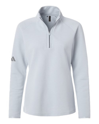 Adidas Women's Spacer Quarter-Zip Pullover - A589 - EMBROIDERED