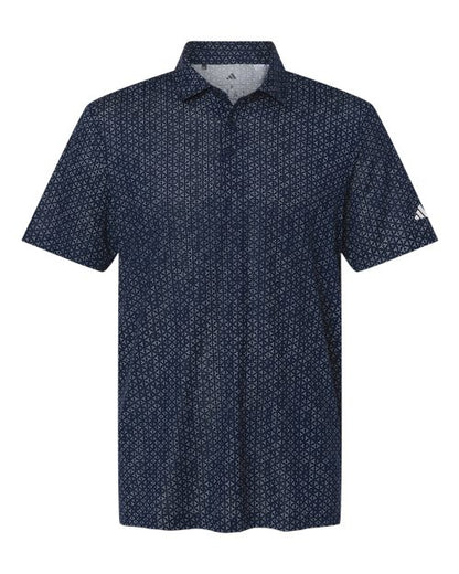 Adidas Men's Ultimate365 Mesh Tango Print Climacool Polo - A2023 - EMBROIDERED
