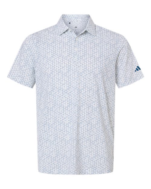 Adidas Men's Ultimate365 Mesh Tango Print Climacool Polo - A2023 - EMBROIDERED