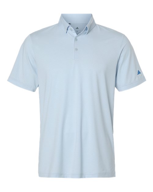 Adidas Men's Ultimate365 Pencil Stripe Climacool Polo - A2026 - EMBROIDERED
