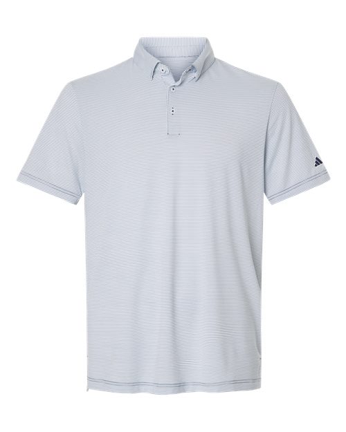 Adidas Men's Ultimate365 Pencil Stripe Climacool Polo - A2026 - EMBROIDERED