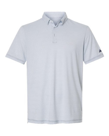 Adidas Men's Ultimate365 Pencil Stripe Climacool Polo - A2026 - EMBROIDERED