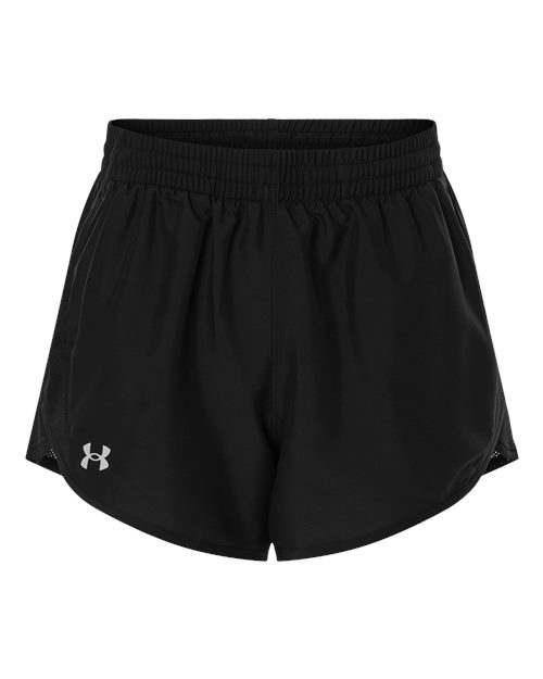 Under Armour Women's Fly-By Unlined 3" Short - 1382968 - EMBROIDERED