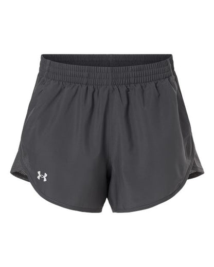 Under Armour Women's Fly-By Unlined 3" Short - 1382968 - EMBROIDERED